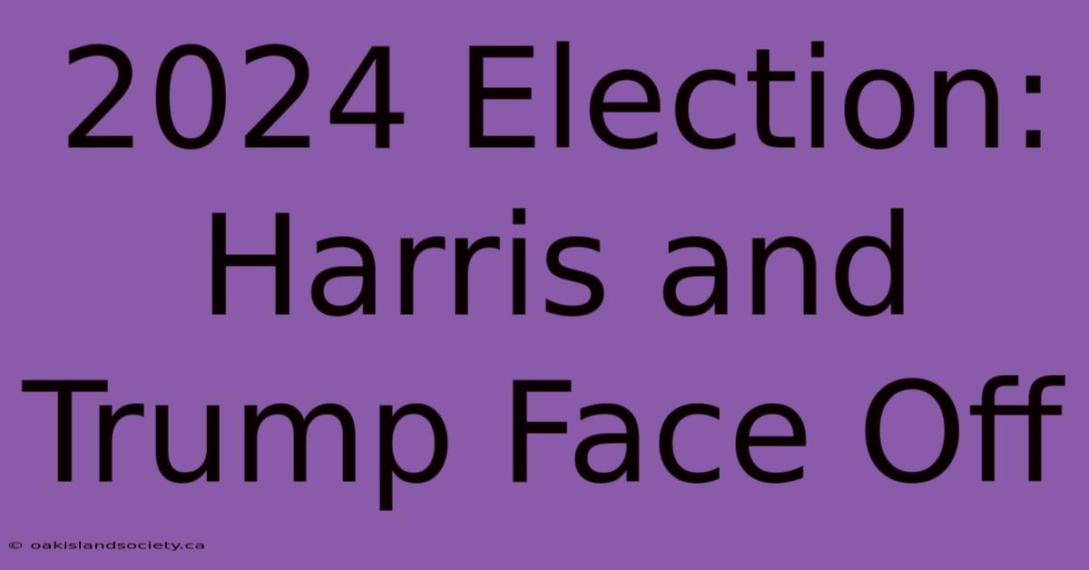 2024 Election: Harris And Trump Face Off