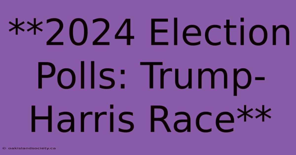 **2024 Election Polls: Trump-Harris Race**