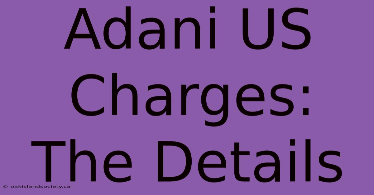 Adani US Charges: The Details