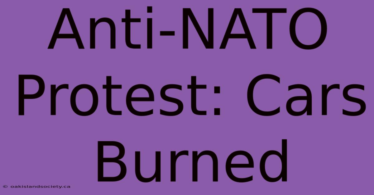 Anti-NATO Protest: Cars Burned