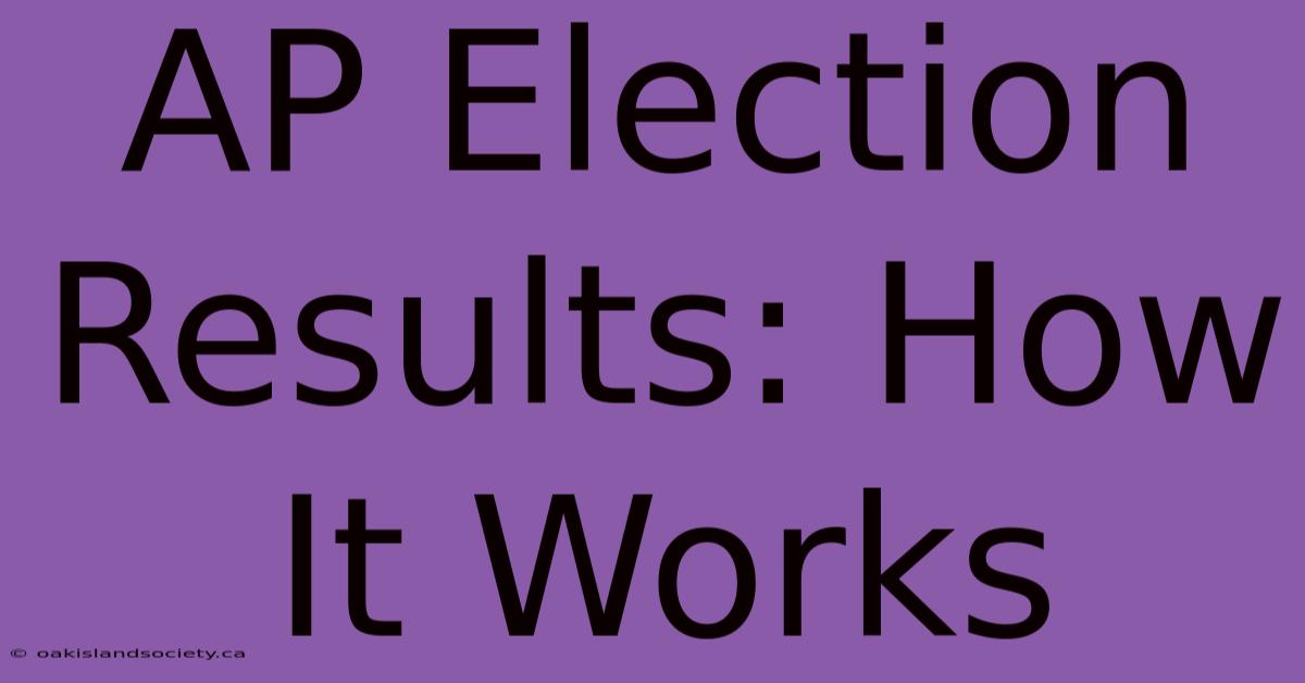 AP Election Results: How It Works