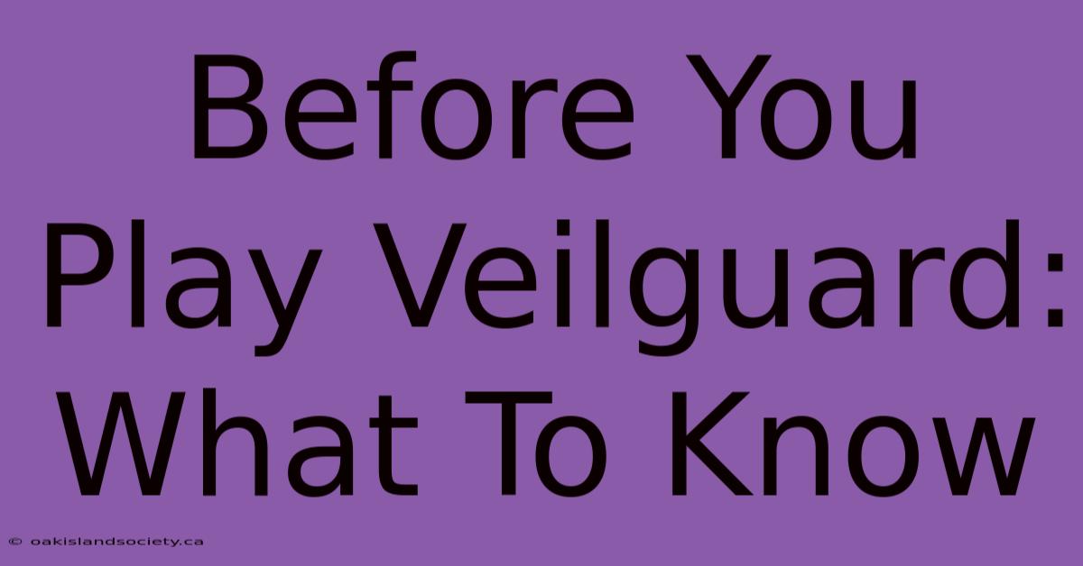 Before You Play Veilguard: What To Know