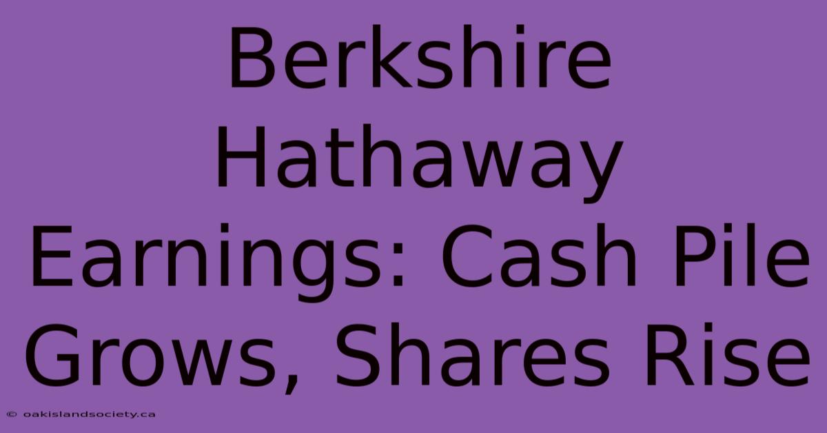 Berkshire Hathaway Earnings: Cash Pile Grows, Shares Rise