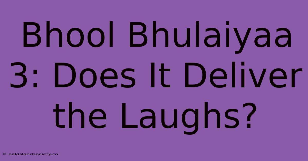 Bhool Bhulaiyaa 3: Does It Deliver The Laughs?