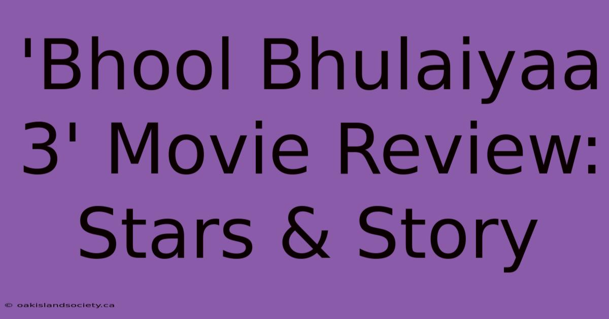 'Bhool Bhulaiyaa 3' Movie Review: Stars & Story