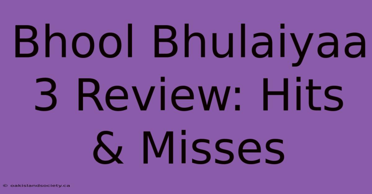 Bhool Bhulaiyaa 3 Review: Hits & Misses