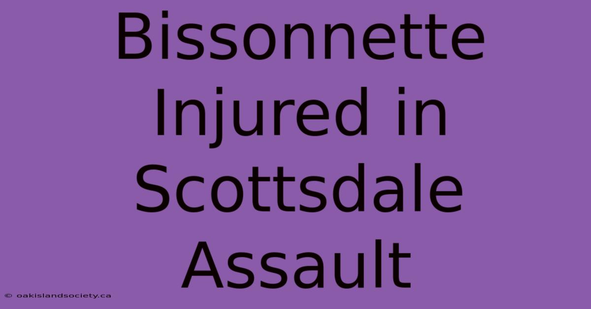 Bissonnette Injured In Scottsdale Assault