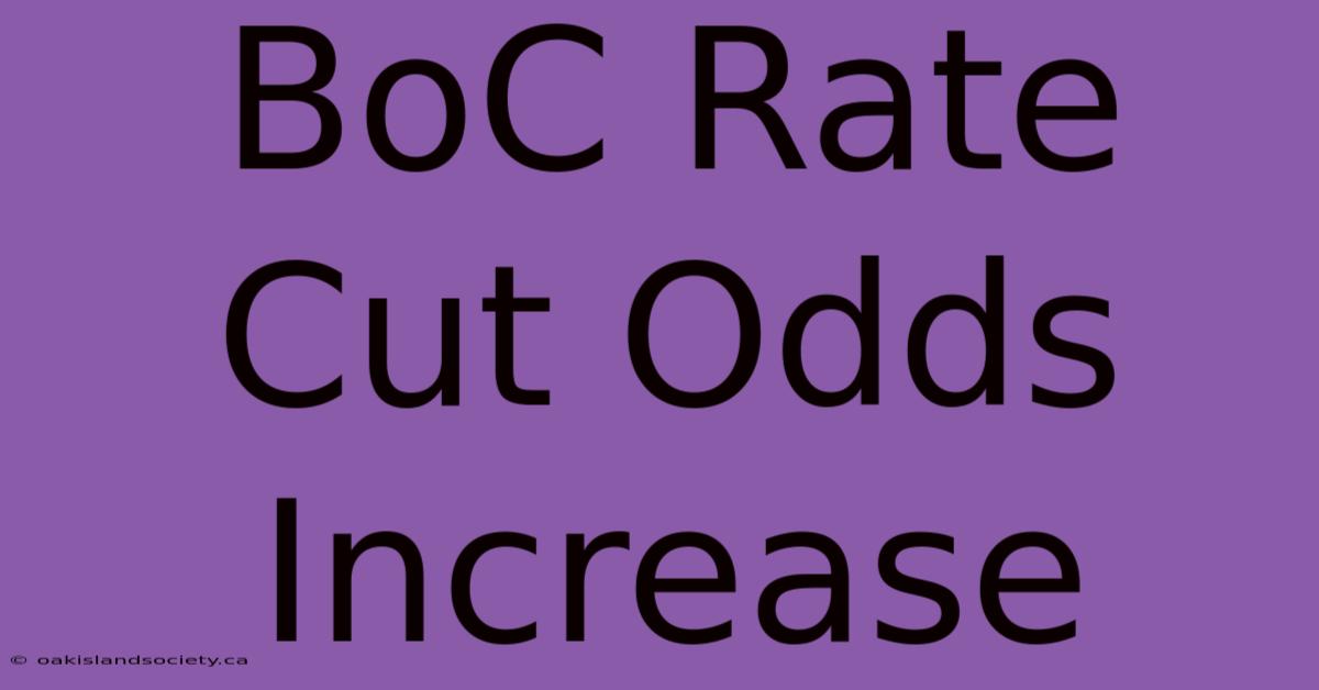 BoC Rate Cut Odds Increase