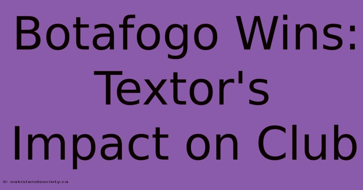 Botafogo Wins: Textor's Impact On Club