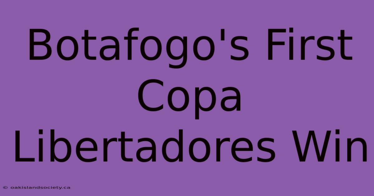 Botafogo's First Copa Libertadores Win