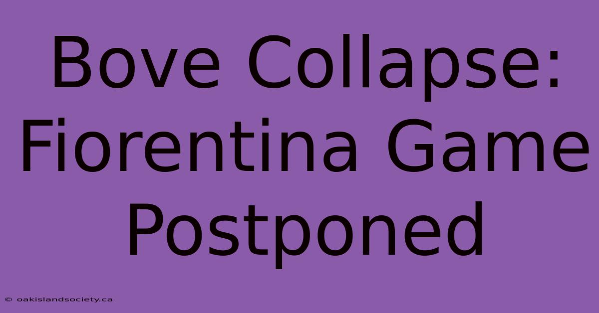 Bove Collapse: Fiorentina Game Postponed