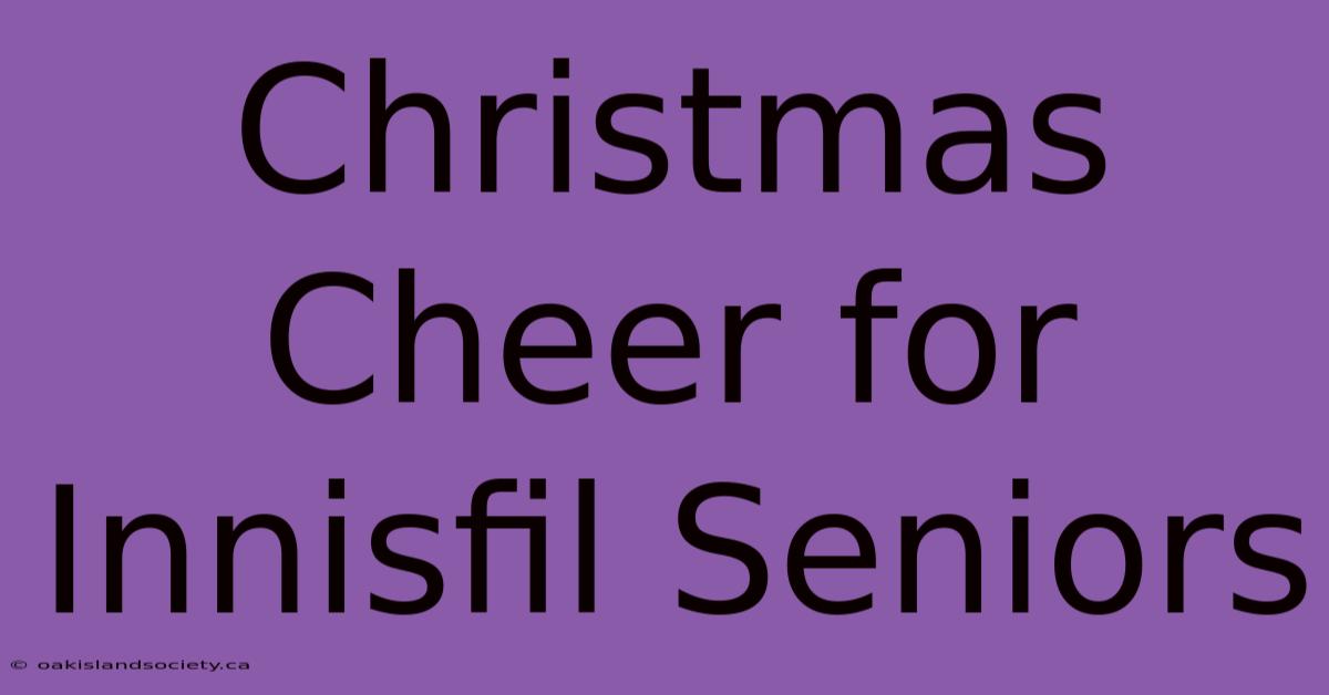 Christmas Cheer For Innisfil Seniors