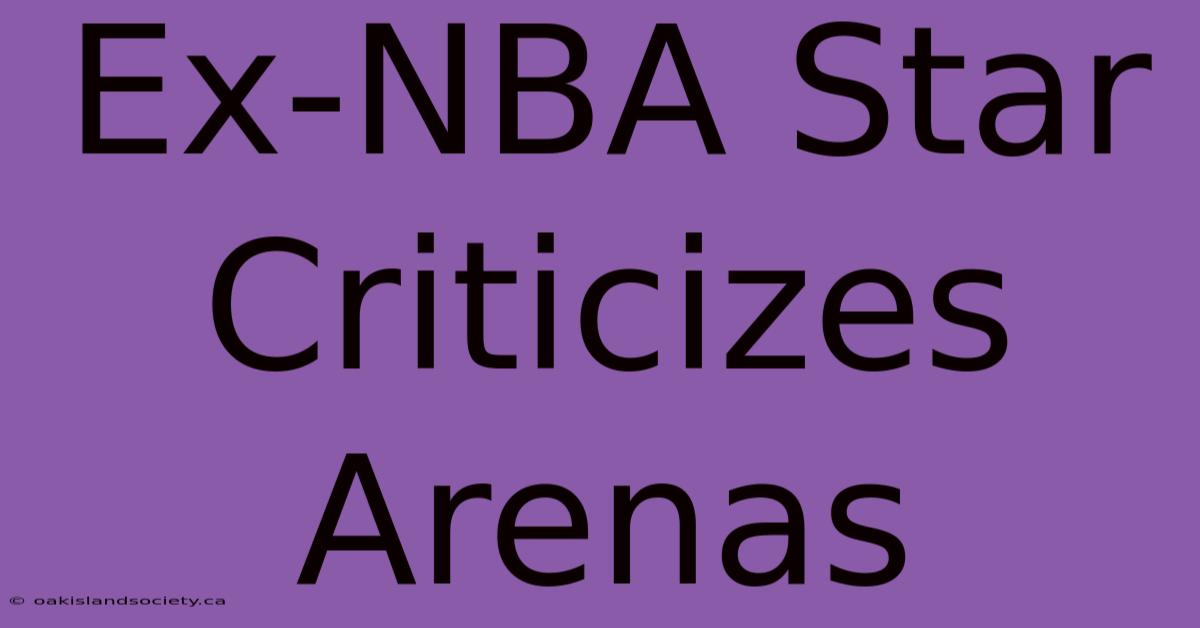 Ex-NBA Star Criticizes Arenas