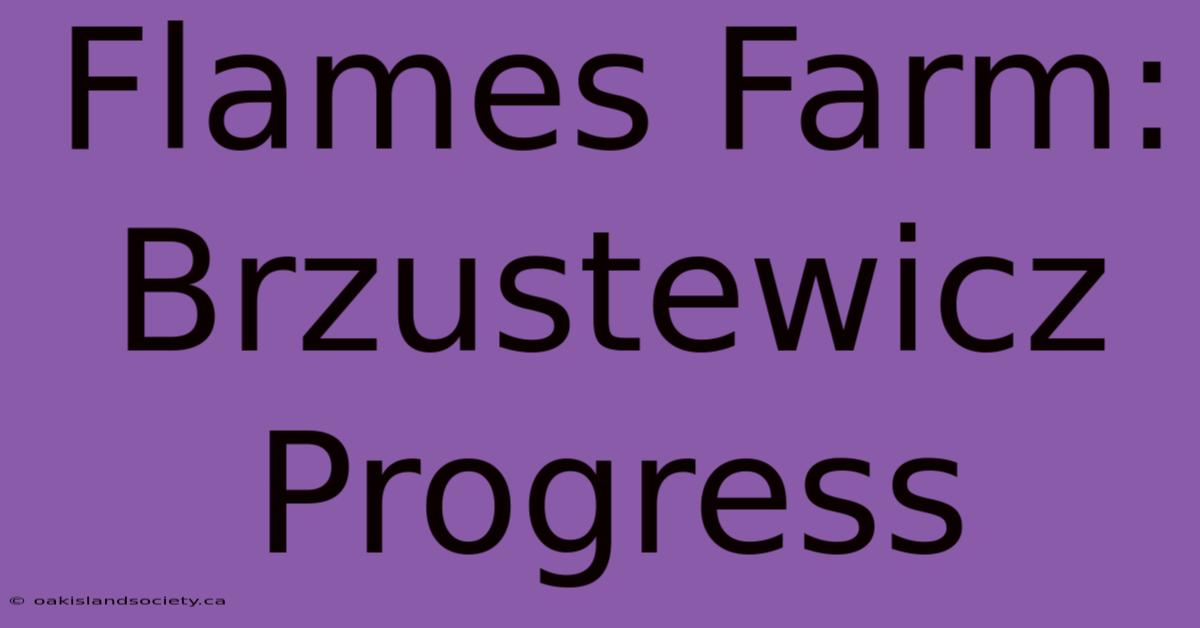 Flames Farm: Brzustewicz Progress