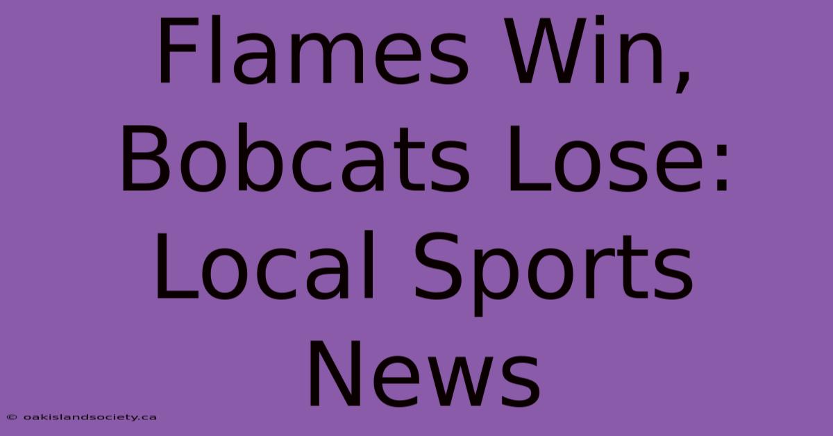 Flames Win, Bobcats Lose: Local Sports News