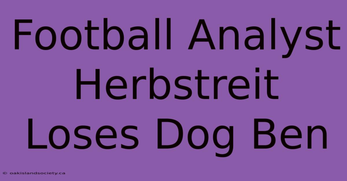 Football Analyst Herbstreit Loses Dog Ben 