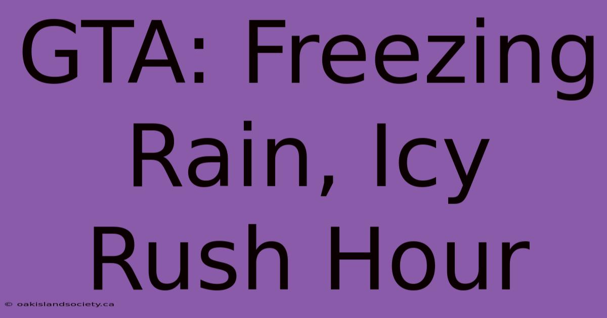 GTA: Freezing Rain, Icy Rush Hour