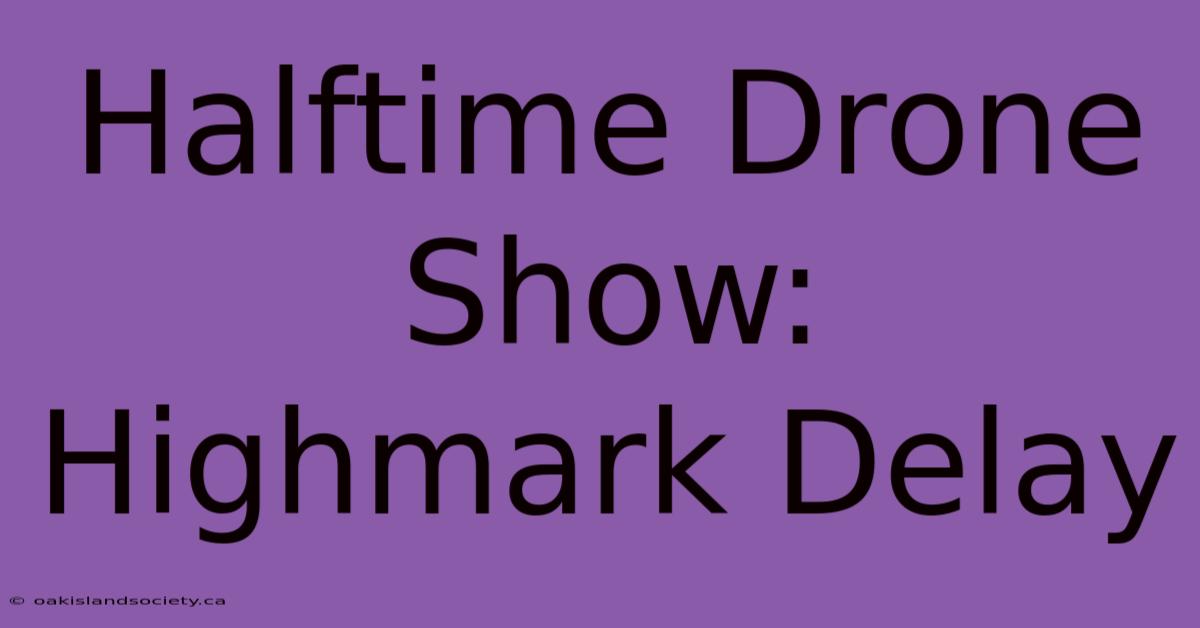 Halftime Drone Show: Highmark Delay