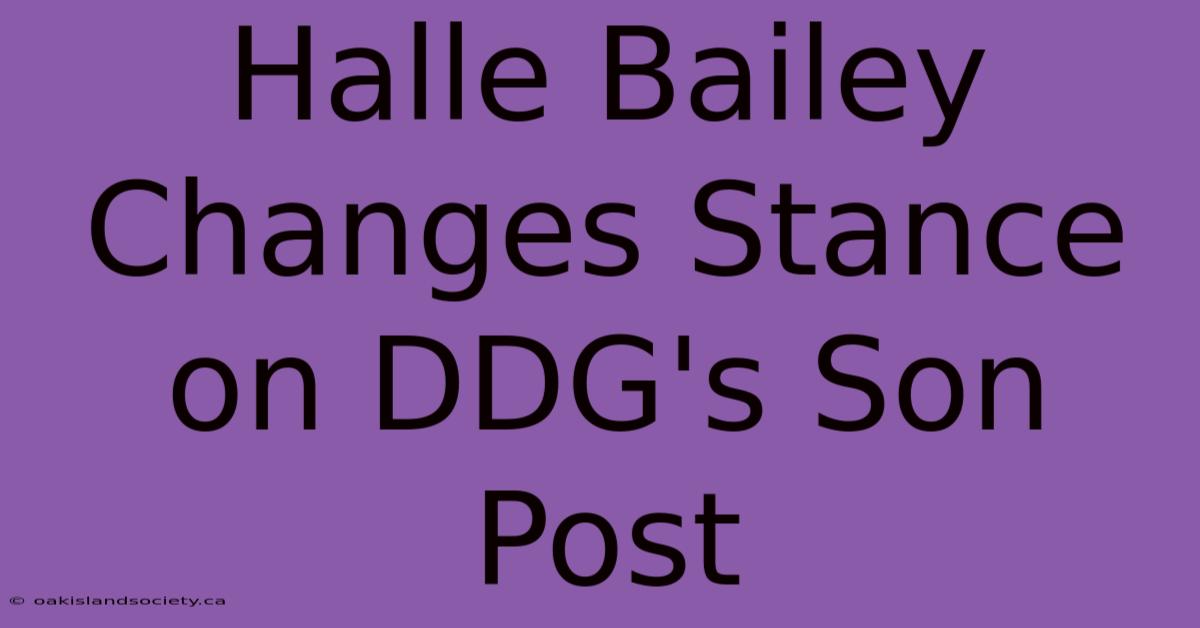 Halle Bailey Changes Stance On DDG's Son Post 