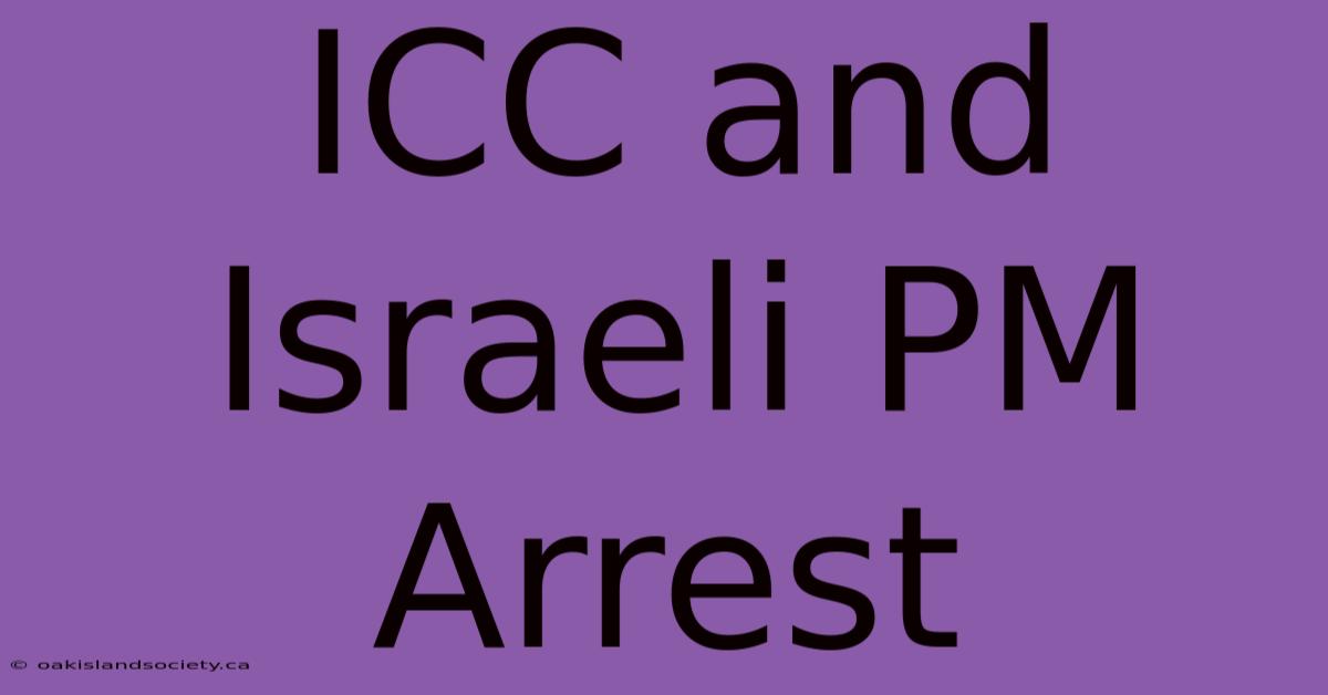 ICC And Israeli PM Arrest