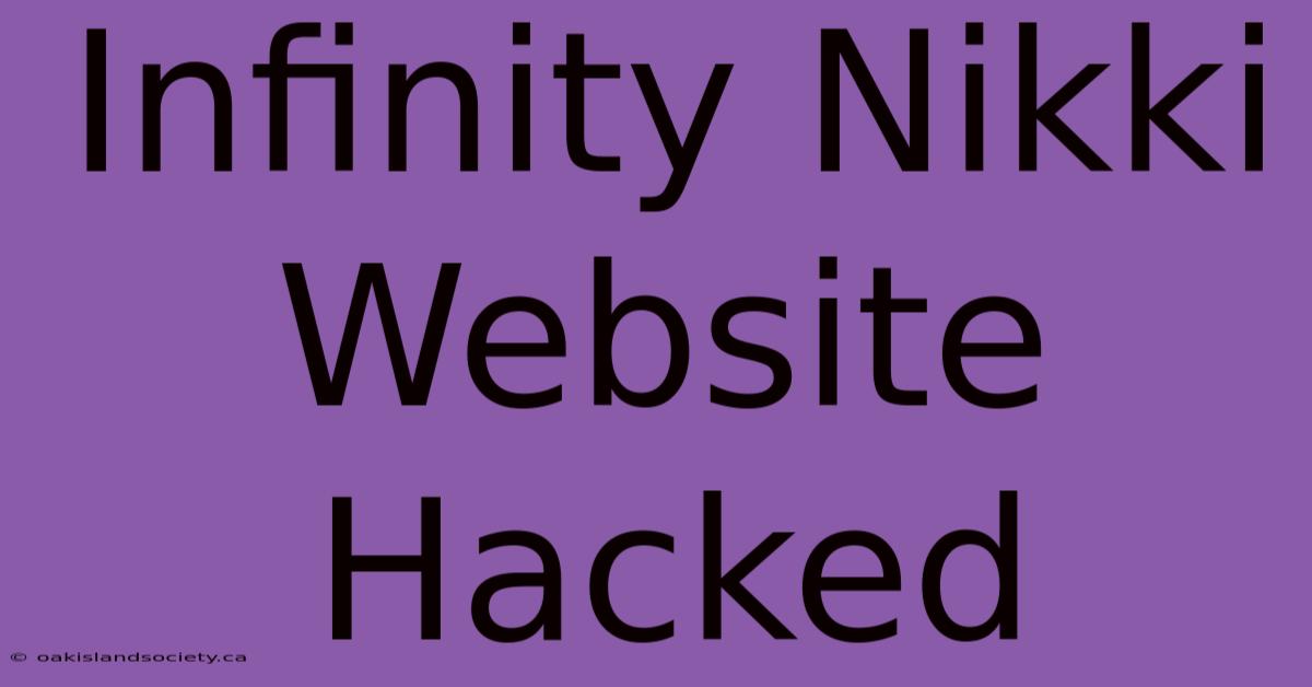 Infinity Nikki Website Hacked