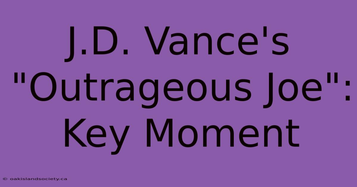 J.D. Vance's 