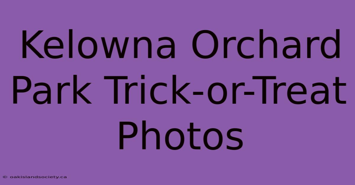 Kelowna Orchard Park Trick-or-Treat Photos