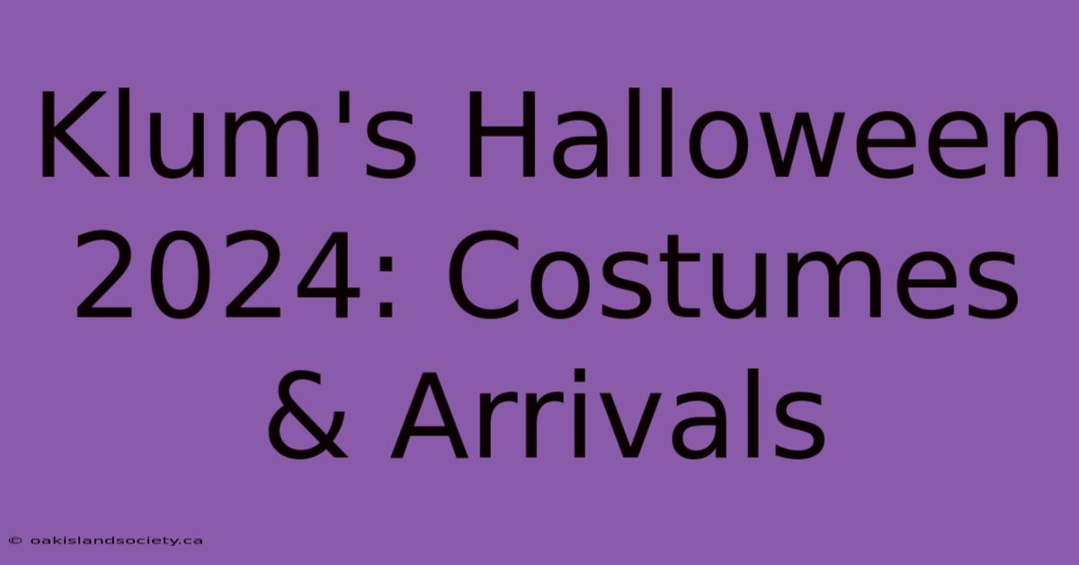 Klum's Halloween 2024: Costumes & Arrivals 