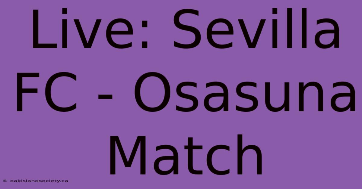 Live: Sevilla FC - Osasuna Match