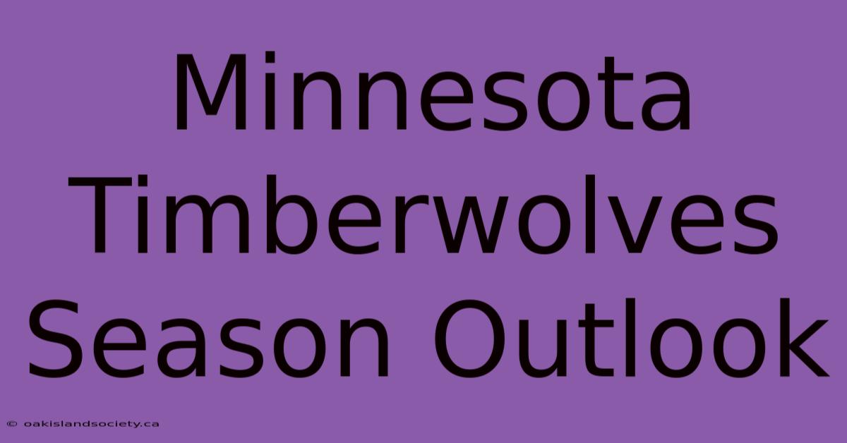 Minnesota Timberwolves Season Outlook