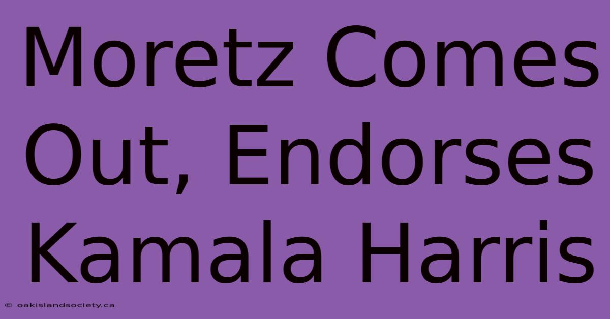 Moretz Comes Out, Endorses Kamala Harris