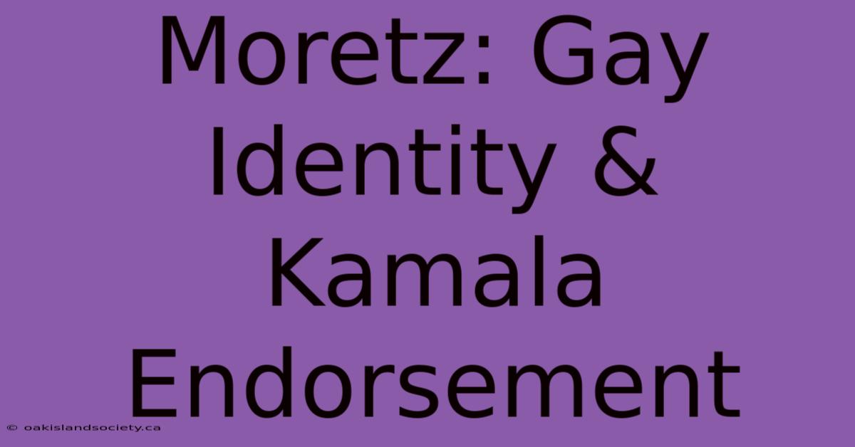 Moretz: Gay Identity & Kamala Endorsement