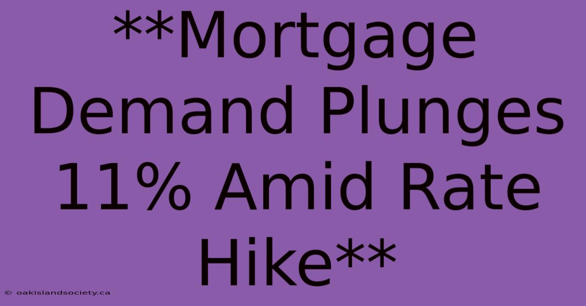 **Mortgage Demand Plunges 11% Amid Rate Hike**