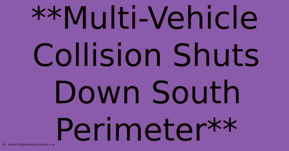 **Multi-Vehicle Collision Shuts Down South Perimeter**