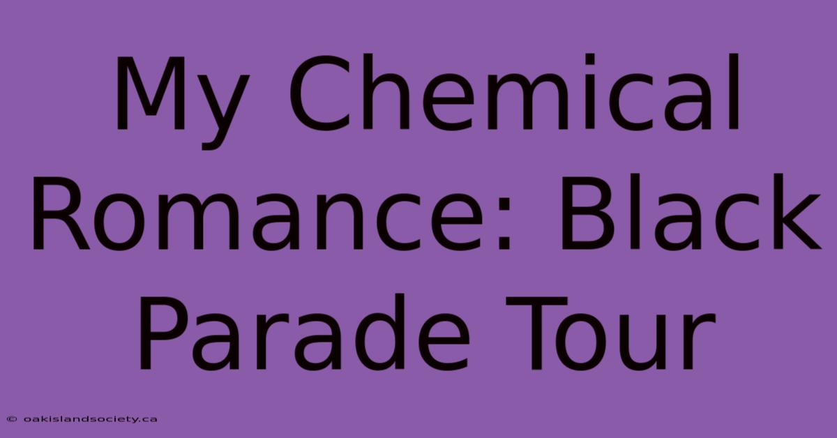 My Chemical Romance: Black Parade Tour