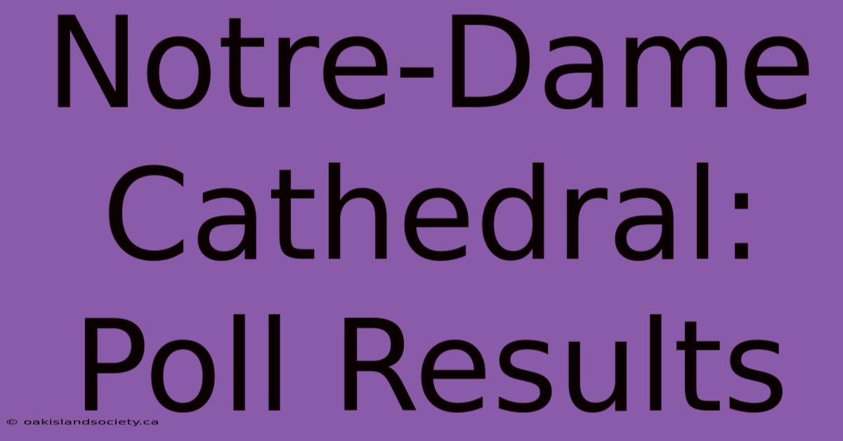 Notre-Dame Cathedral: Poll Results