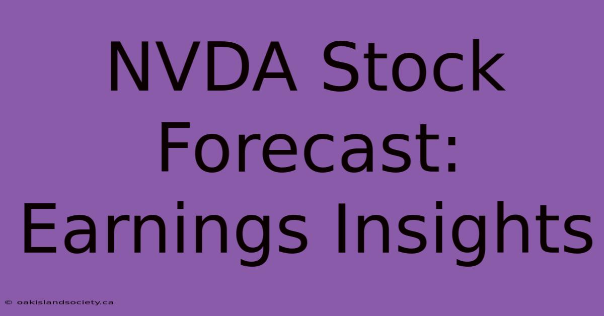 NVDA Stock Forecast: Earnings Insights