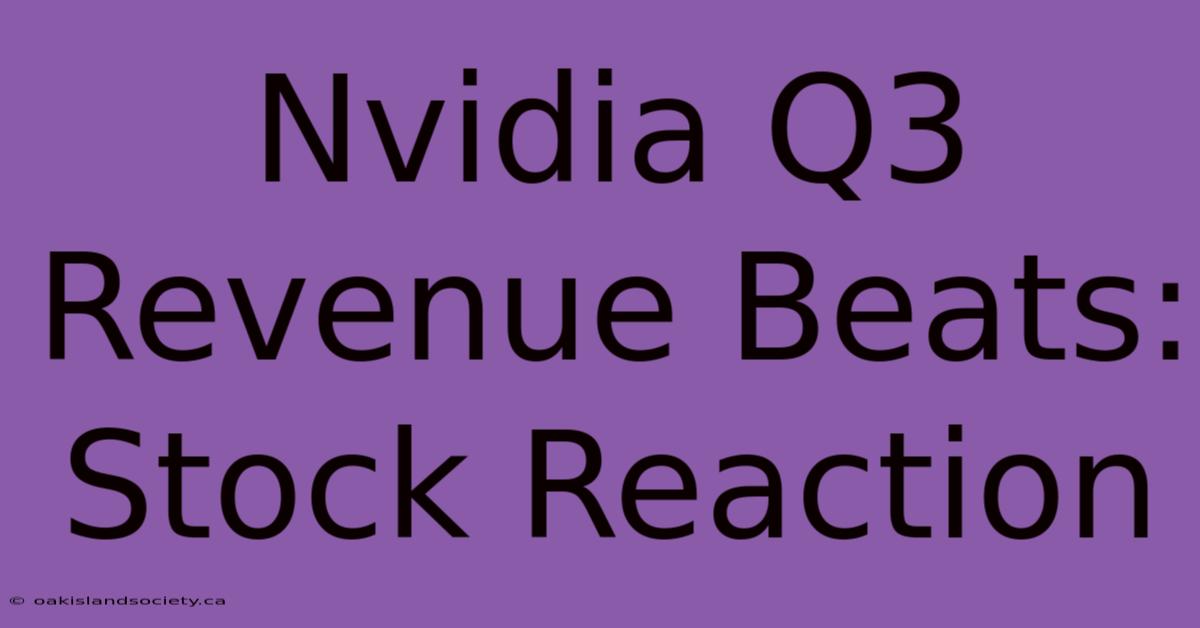 Nvidia Q3 Revenue Beats: Stock Reaction