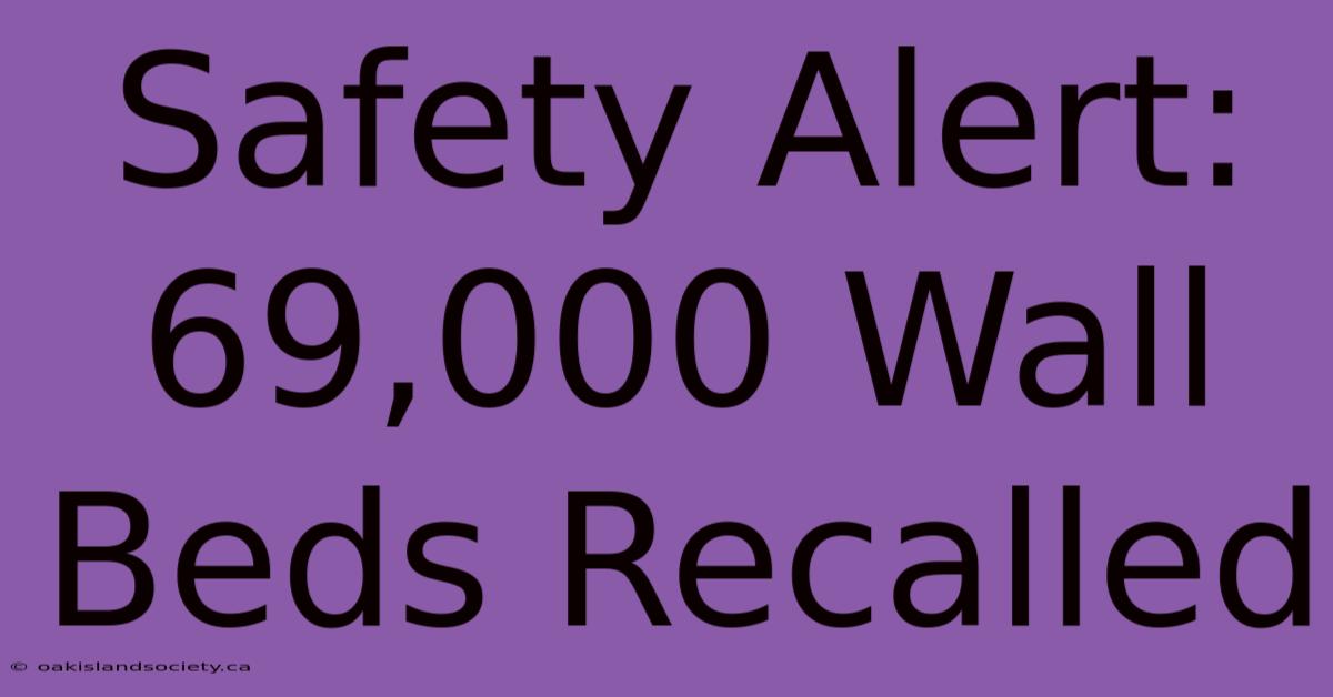 Safety Alert: 69,000 Wall Beds Recalled