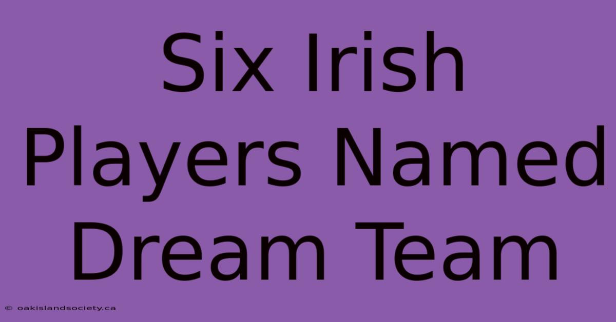 Six Irish Players Named Dream Team