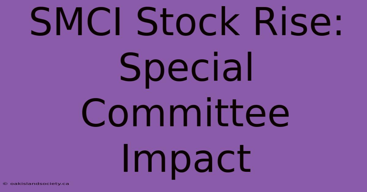 SMCI Stock Rise: Special Committee Impact