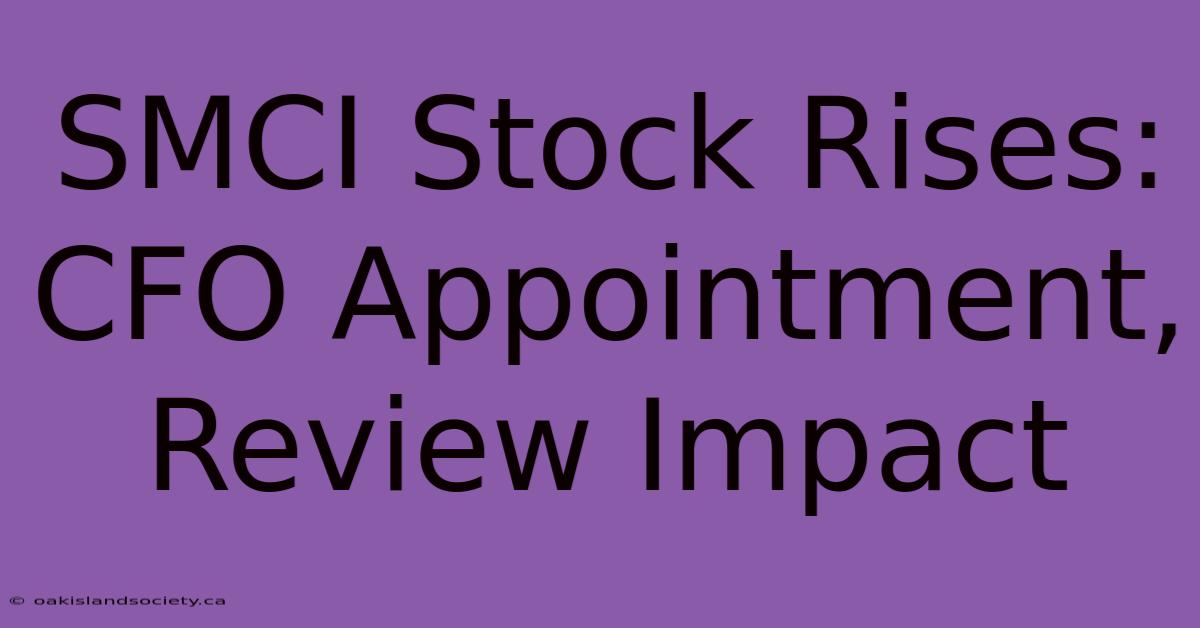 SMCI Stock Rises: CFO Appointment, Review Impact