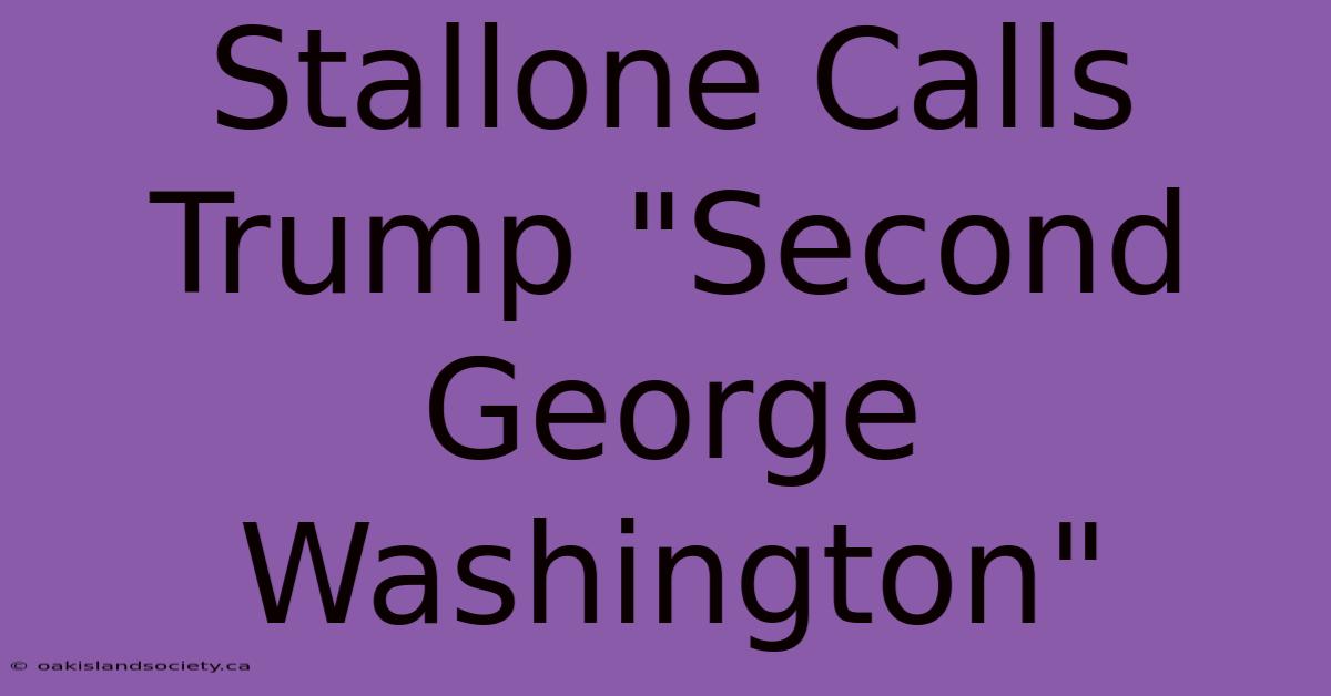 Stallone Calls Trump 