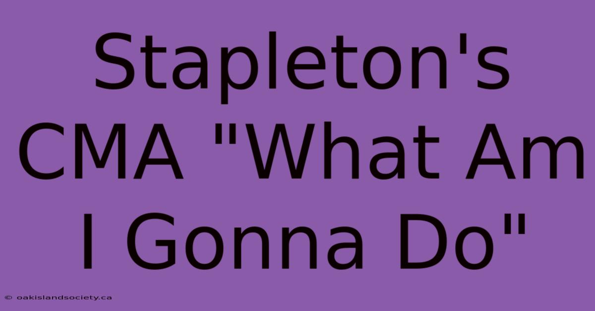 Stapleton's CMA 