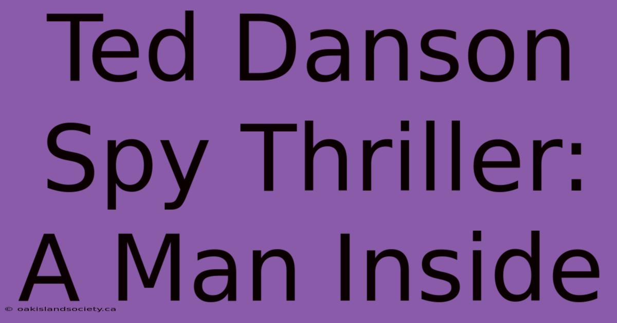 Ted Danson Spy Thriller: A Man Inside