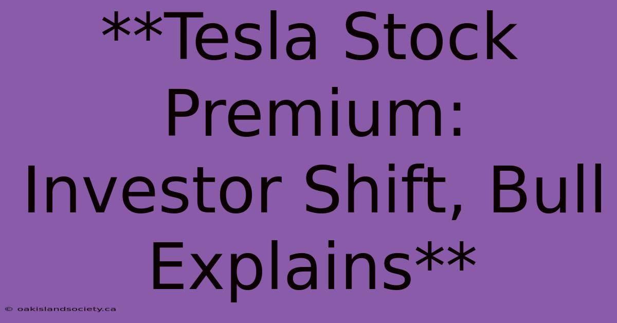 **Tesla Stock Premium:  Investor Shift, Bull Explains**