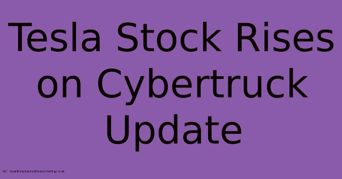 Tesla Stock Rises On Cybertruck Update