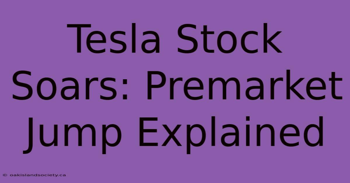 Tesla Stock Soars: Premarket Jump Explained