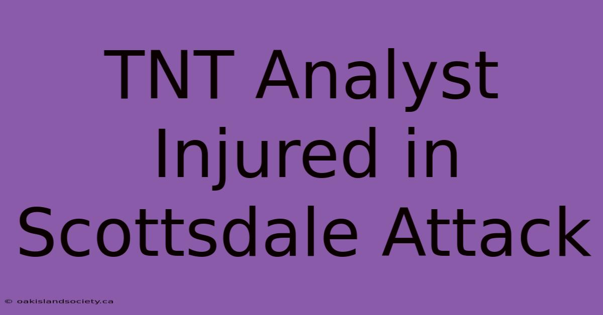 TNT Analyst Injured In Scottsdale Attack