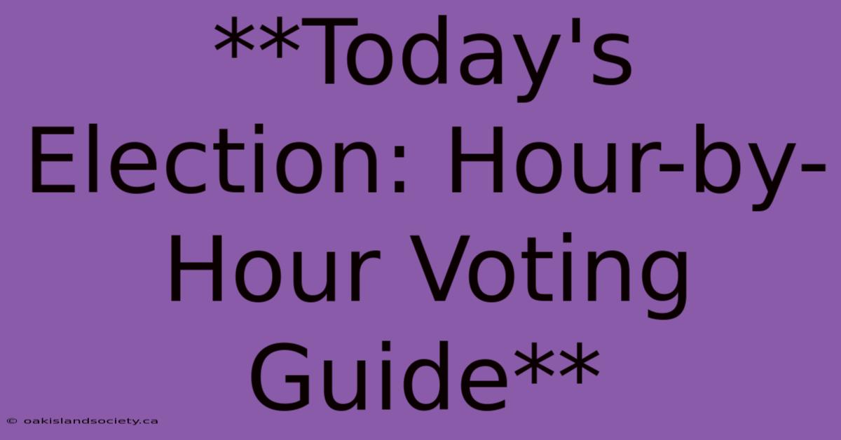 **Today's Election: Hour-by-Hour Voting Guide**